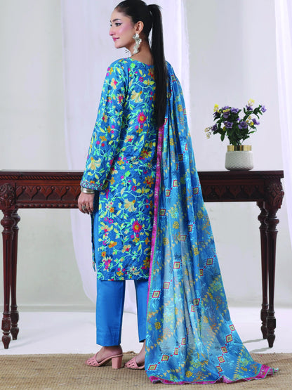Digital Printed Lawn 3PC-ZR186