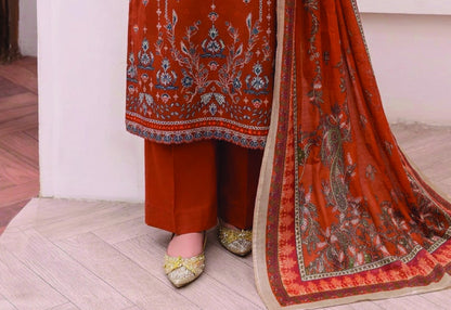 Digital Printed Lawn 3PC Suit-ZR196