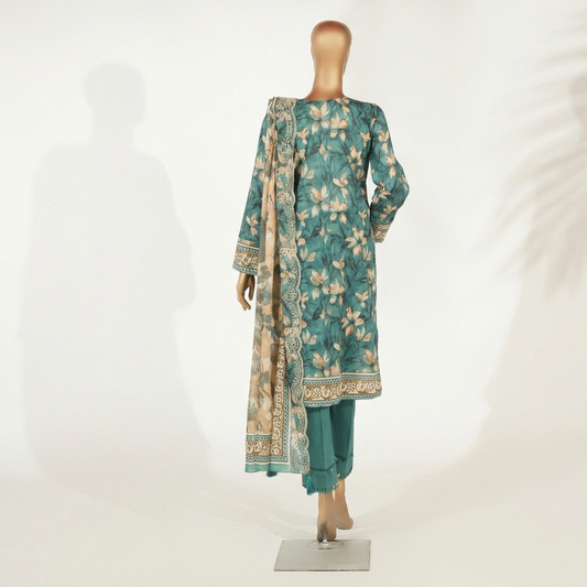 Embroidered Lawn 3PC Suit-ZR058