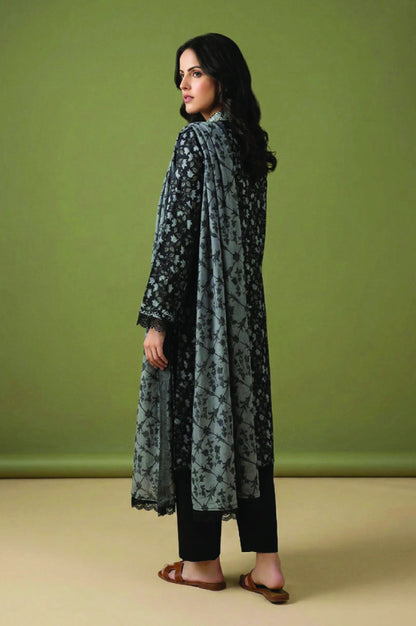 Digital Printed Lawn 3 PC Suit-ZR130