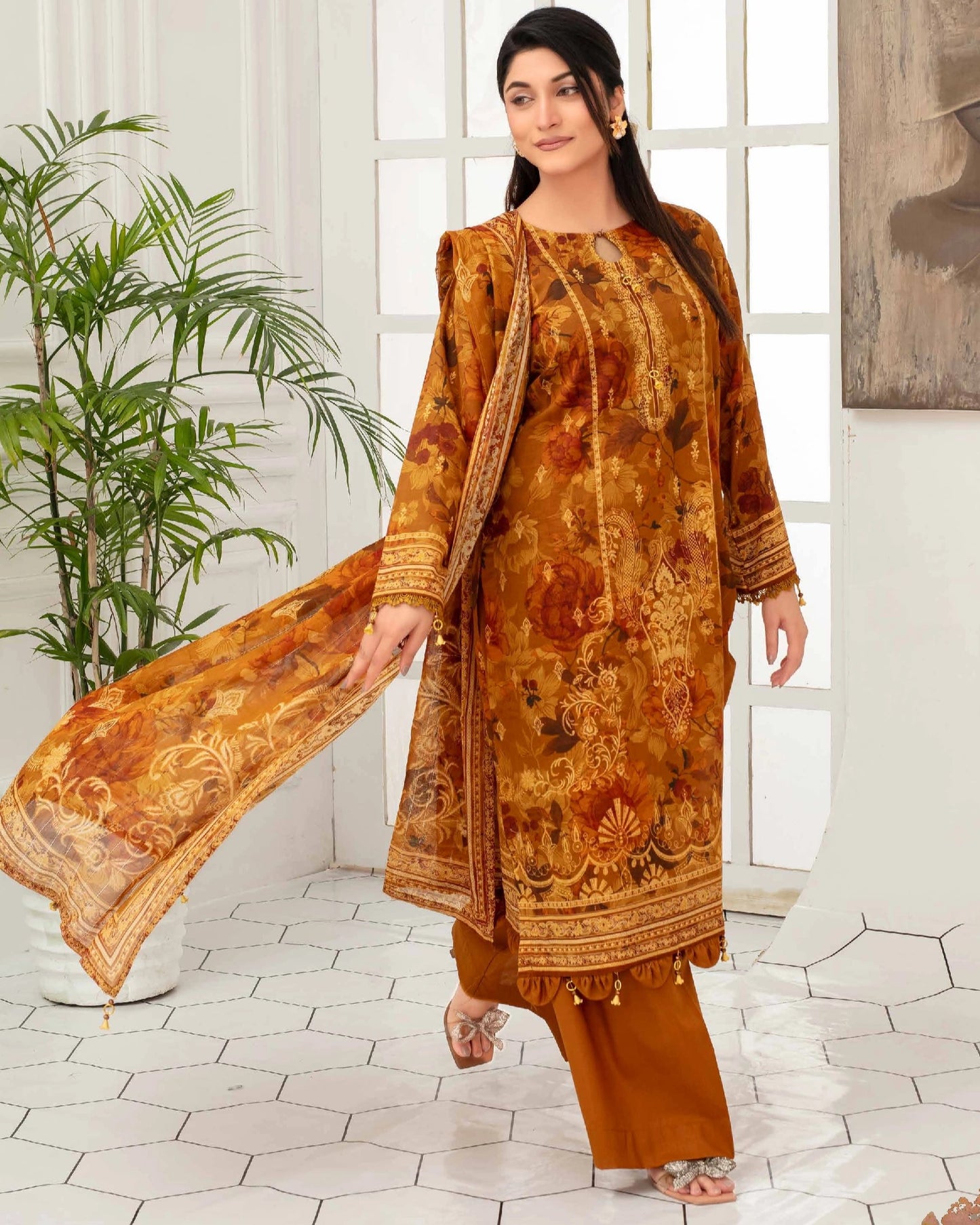 Digital Printed Lawn 3PC-ZR165