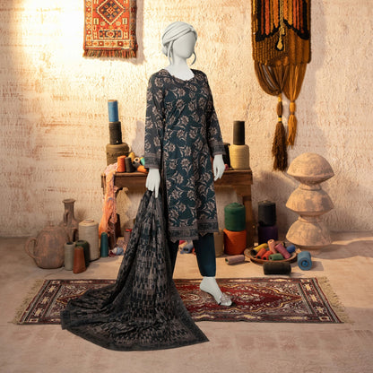 Digital Printed Lawn 3PC Suit-ZR152