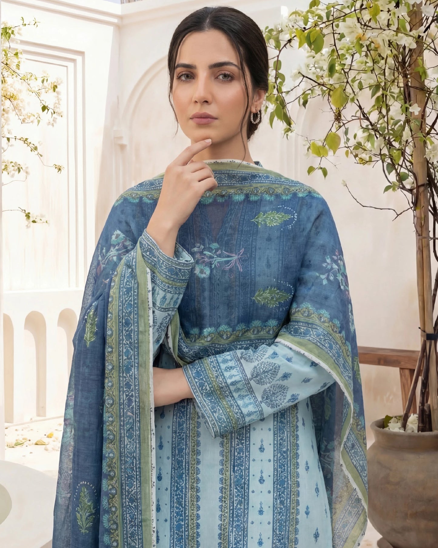 Printed Lawn 3PC-ZR042