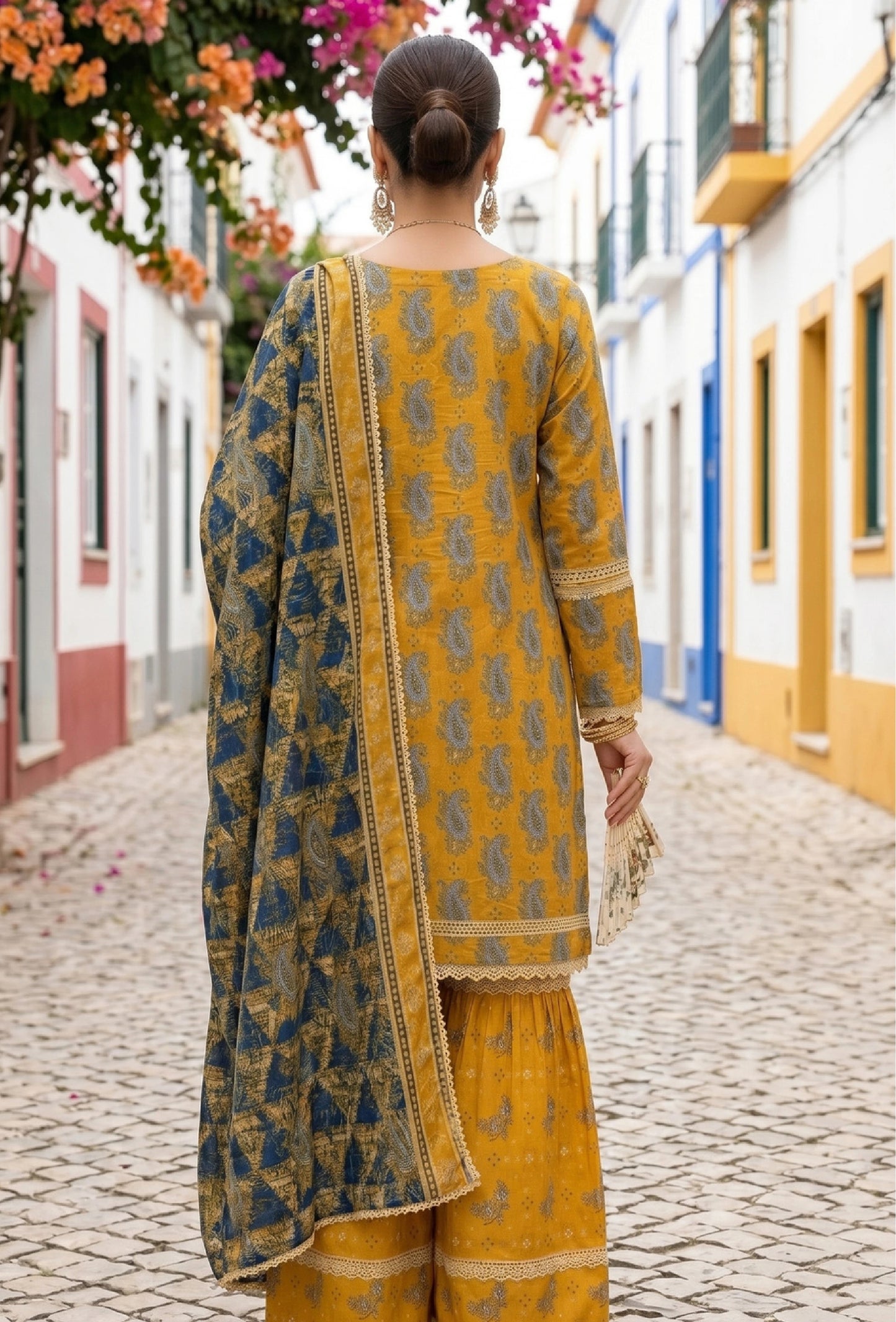 Printed Lawn 3 Piece Suit-ZR202