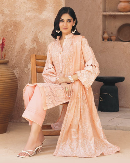 Embroidered Lawn 3PC Suit-ZR056