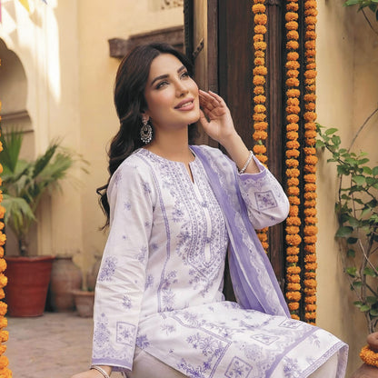 Printed Lawn 3PC-ZR043