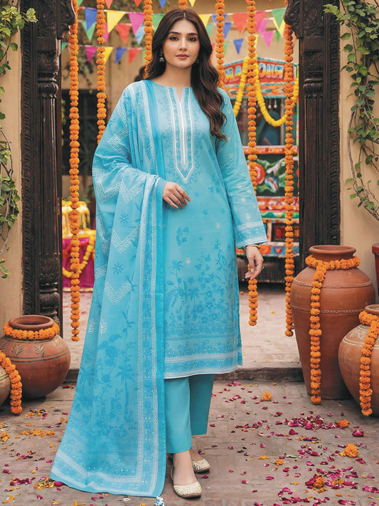 Printed Lawn 3PC-ZR046