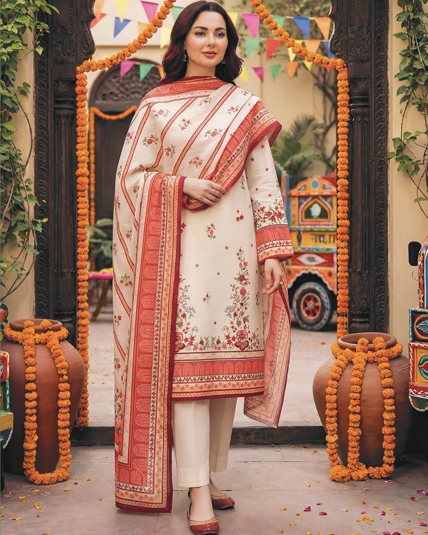 Printed Lawn 3PC-ZR047