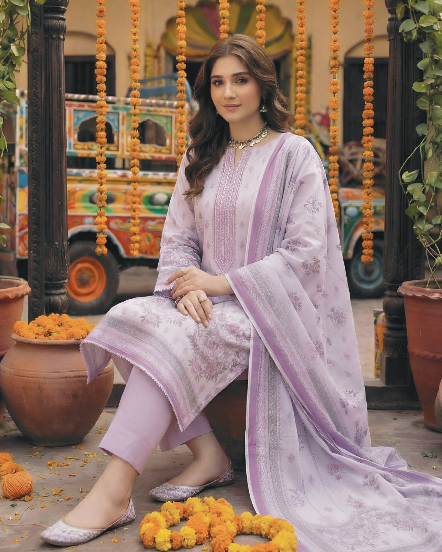 Printed Lawn 3PC-ZR052