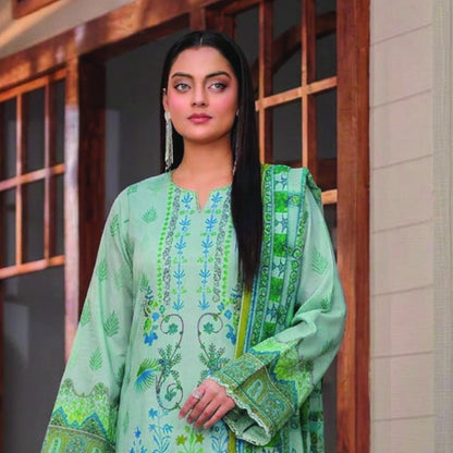 Digital Printed Lawn 3PC Suit-ZR190