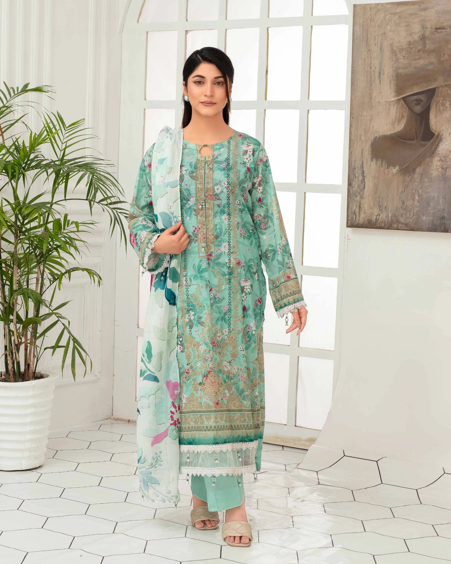 Digital Printed Lawn 3PC-ZR172