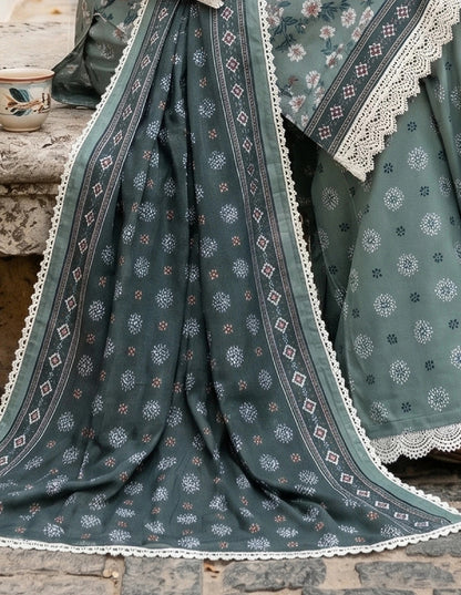 Printed Lawn 3 Piece Suit-ZR199
