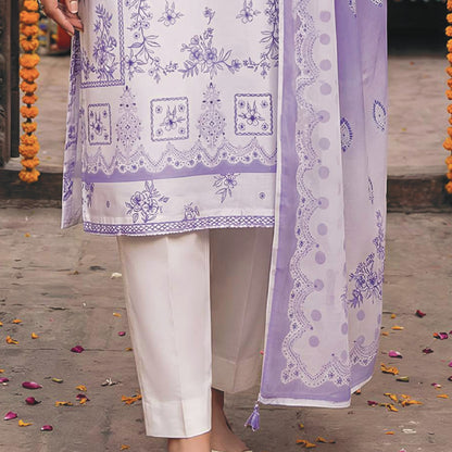 Printed Lawn 3PC-ZR043