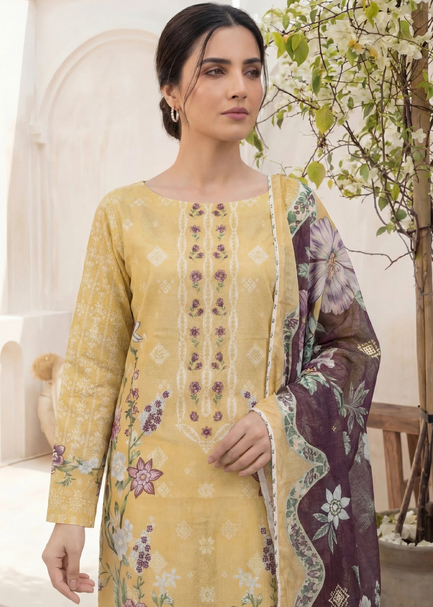 Printed Lawn 3PC-ZR041