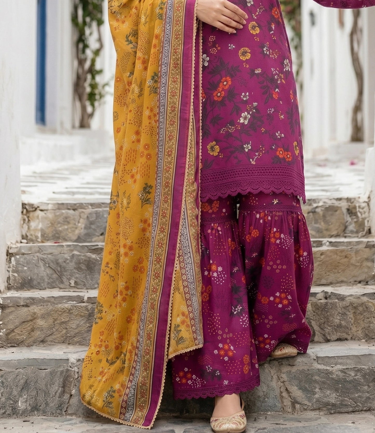 Printed Lawn 3 Piece Suit-ZR200