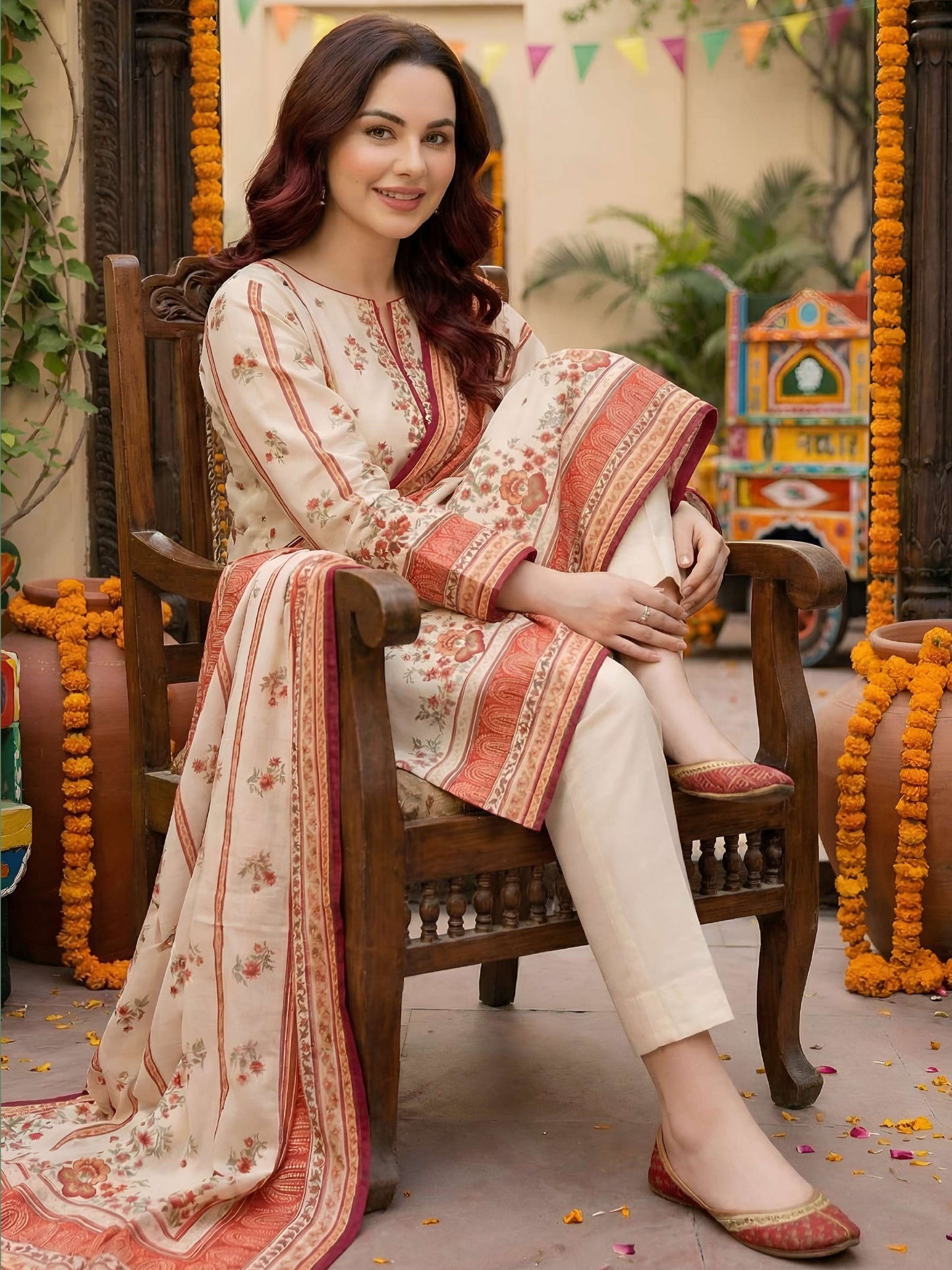 Printed Lawn 3PC-ZR047