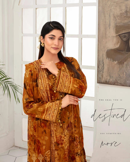 Digital Printed Lawn 3PC-ZR165
