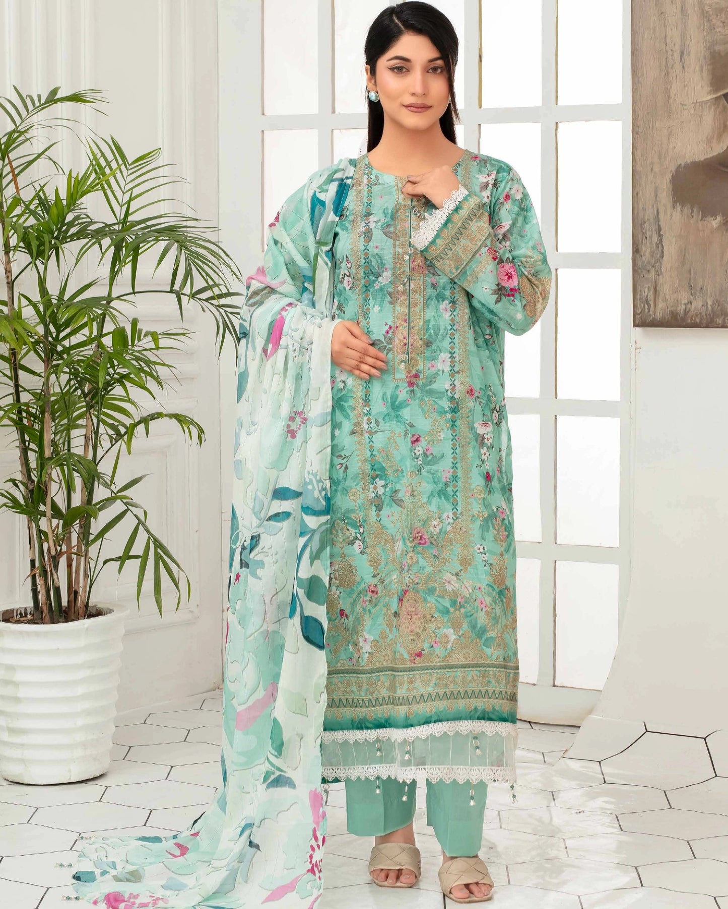 Digital Printed Lawn 3PC-ZR172