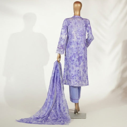 Embroidered Lawn 3PC Suit-ZR066