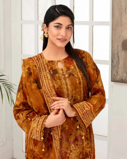 Digital Printed Lawn 3PC-ZR165
