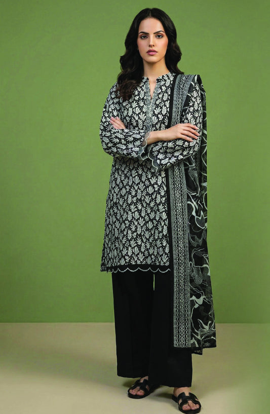 Digital Printed Lawn 3 PC Suit-ZR124