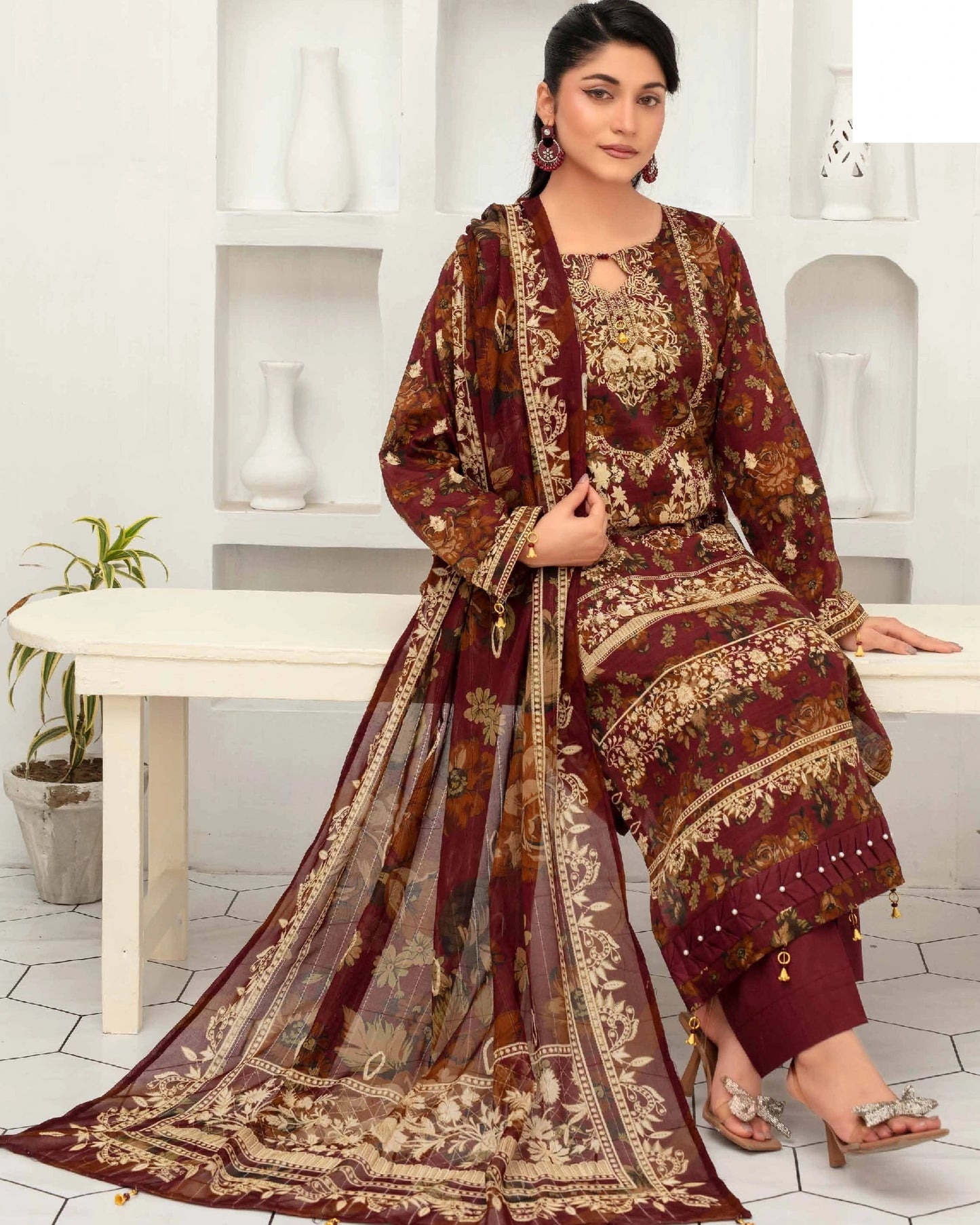 Digital Printed Lawn 3PC-ZR168
