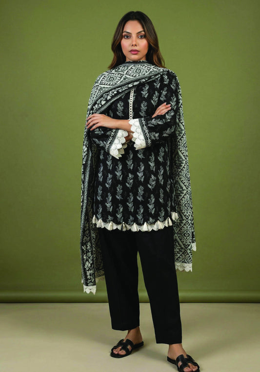 Digital Printed Lawn 3 PC Suit-ZR127