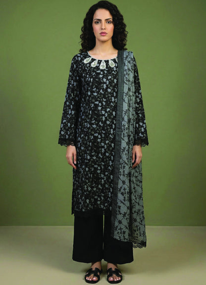Digital Printed Lawn 3 PC Suit-ZR130