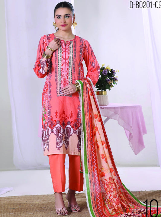 Digital Printed Lawn 3PC-ZR179
