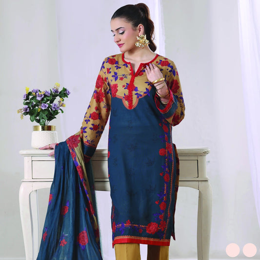 Digital Printed Lawn 3PC-ZR183