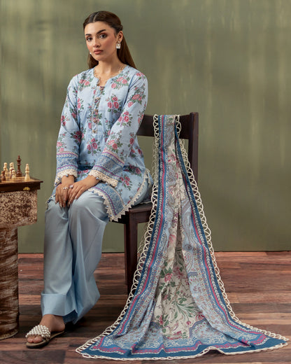 Premium Printed Lawn 3PC-ZR026