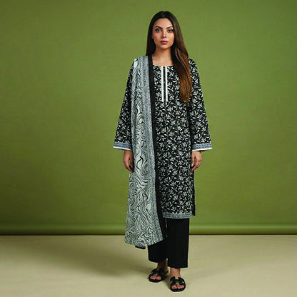 Digital Printed Lawn 3 PC Suit-ZR132