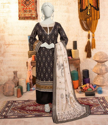Digital Printed Lawn 3PC Suit-ZR153