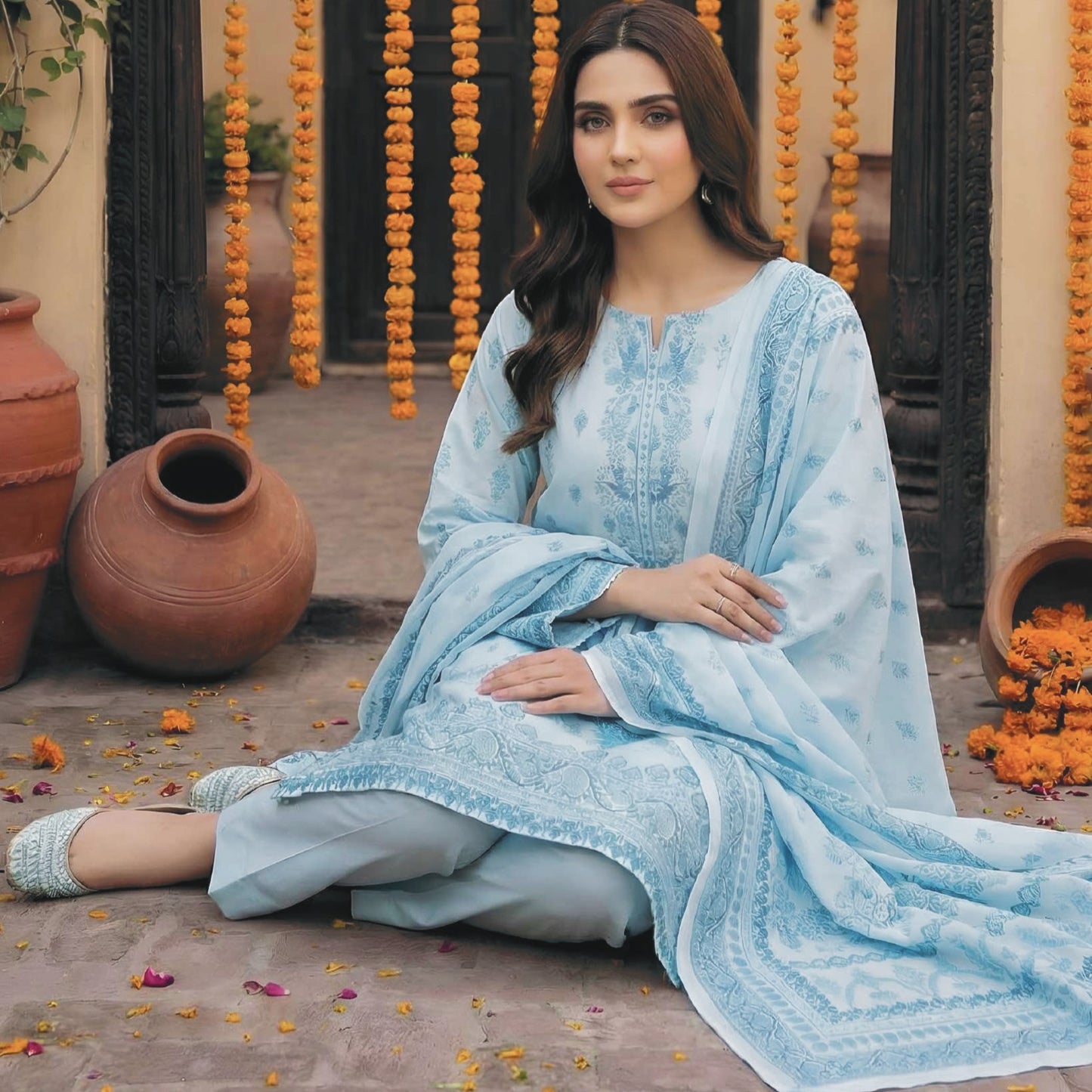 Printed Lawn 3PC-ZR048