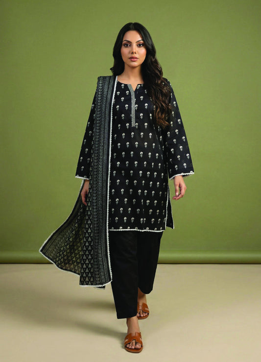 Digital Printed Lawn 3 PC Suit-ZR125