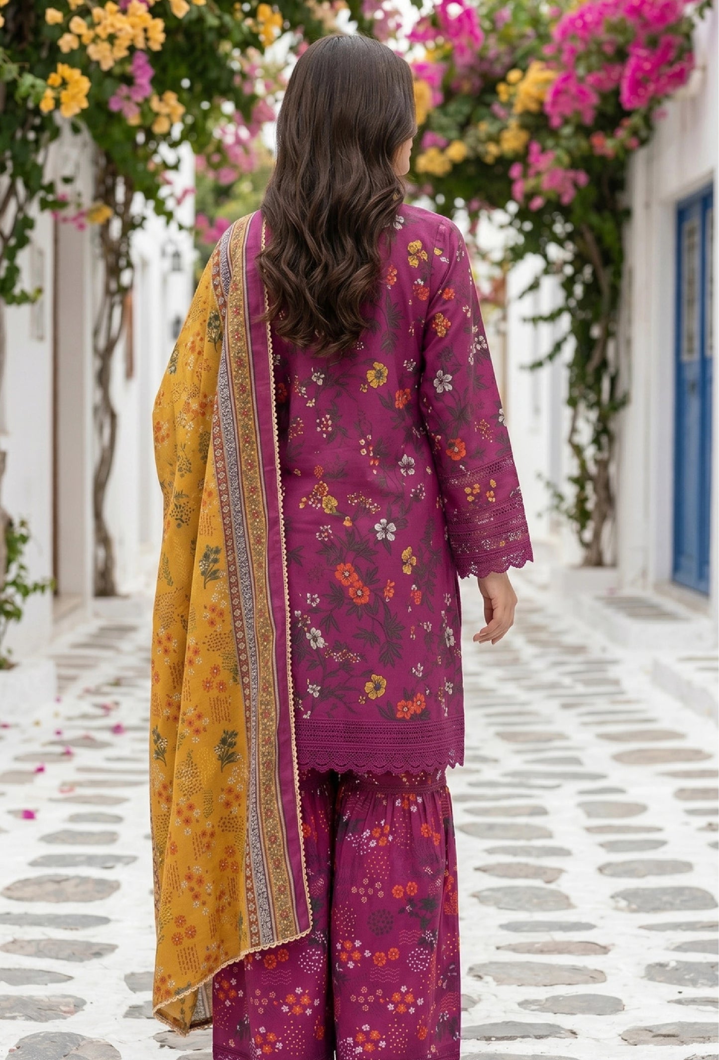 Printed Lawn 3 Piece Suit-ZR200