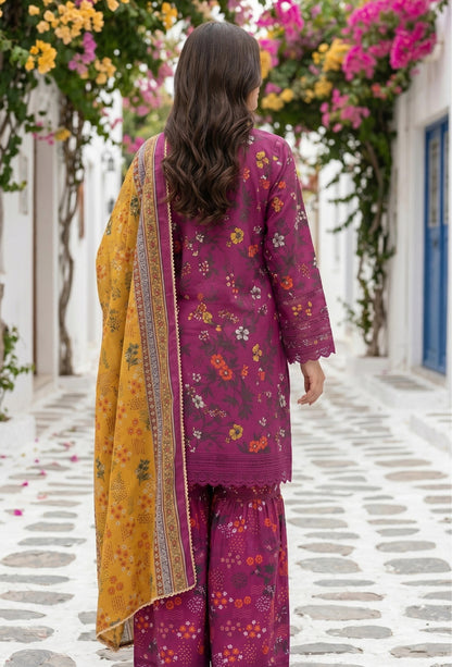 Printed Lawn 3 Piece Suit-ZR200