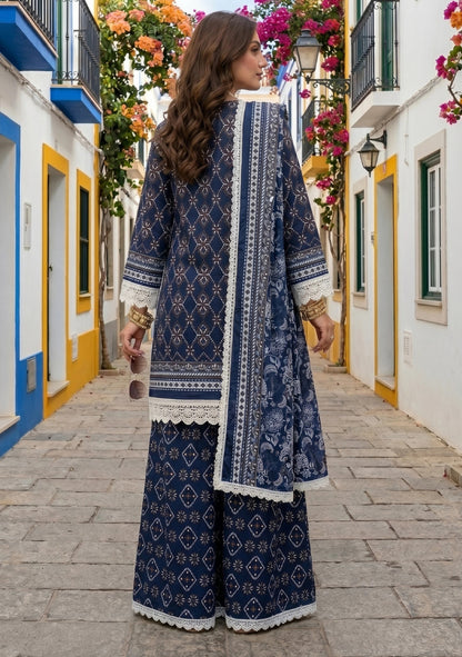 Printed Lawn 3 Piece Suit-ZR201