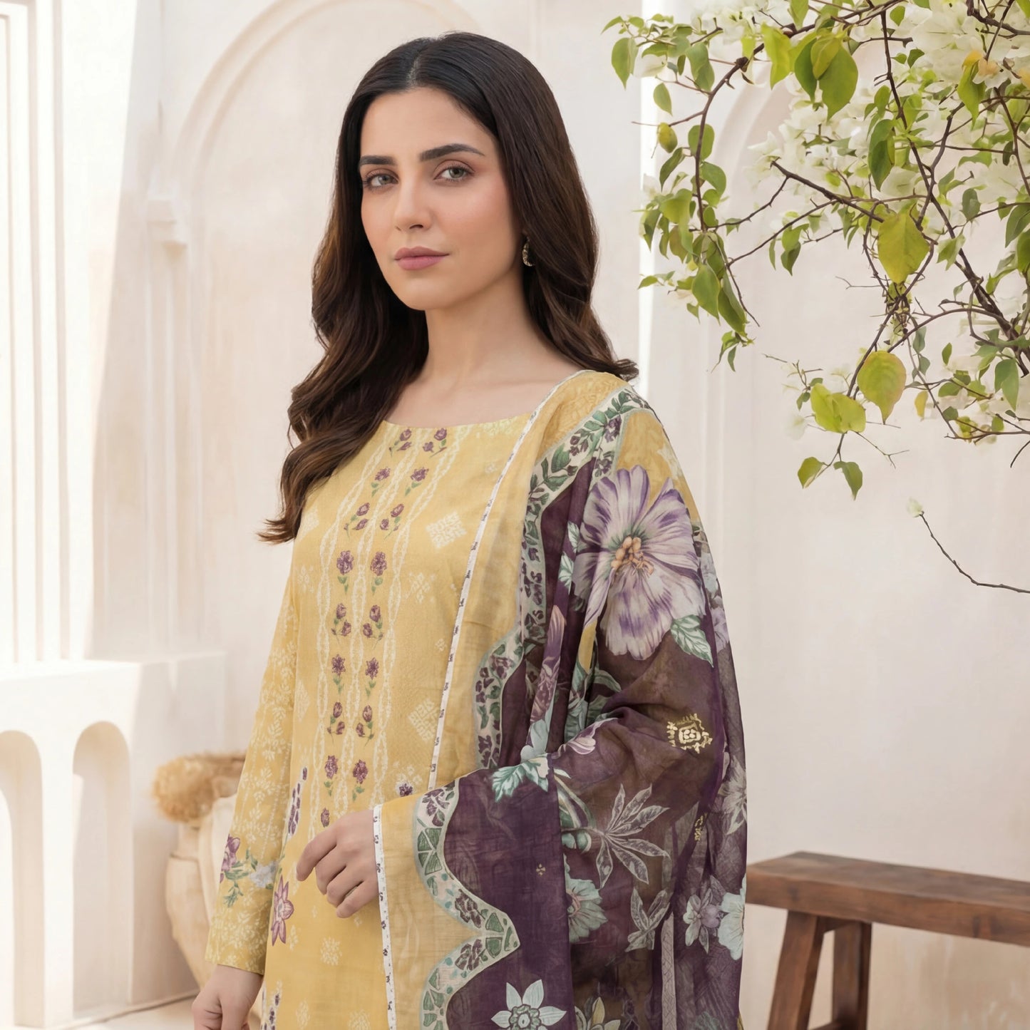 Printed Lawn 3PC-ZR041
